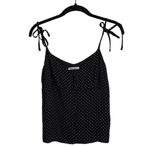 NEW Reformation Rampart Top Black/White Dot size S